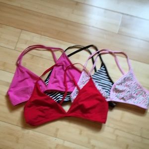 American Apparel bralettes